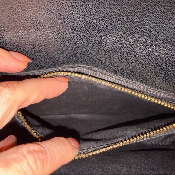 Saint Laurent Black Quilted Chevron Top-Handle Bag with Gold Hardware - Picture 8 of 15